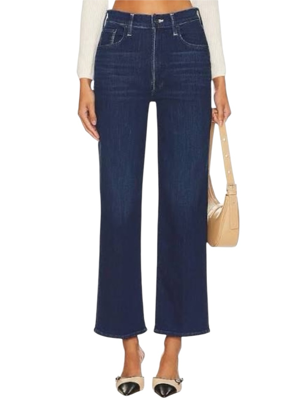 MOTHER The Rambler Zip Ankle Jeans - Animal Instinct Size 32